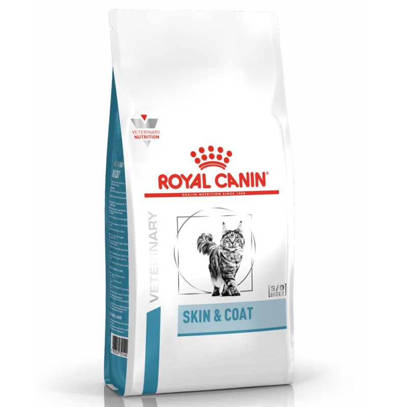 Royal Canin VET Skin & Coat - Ração seca para gato com dermatite e queda de pelo