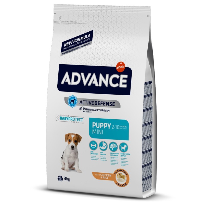 Advance Puppy Mini - Ração seca para cachorro pequeno - Frango e arroz