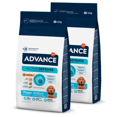 Advance Puppy Medium - Ração seca para cachorro médio - Frango e arroz