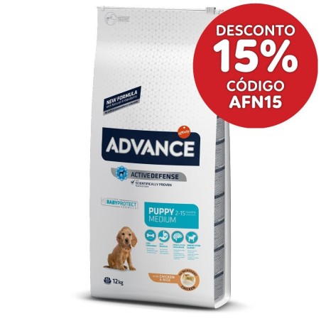 Advance Puppy Medium - Ração seca para cachorro médio - Frango e arroz
