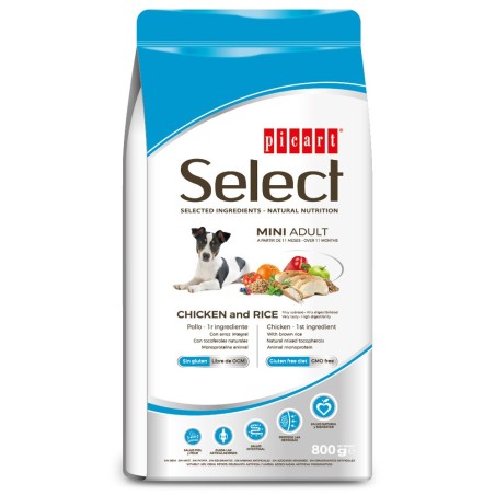 Picart Select Mini - Ração seca para cão adulto pequeno - Frango e arroz