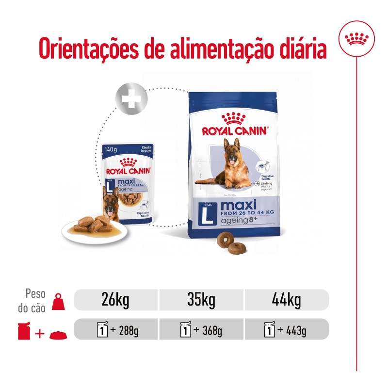 Royal Canin Maxi Ageing 8+ - Alimento em molho para cão de porte grande com mais de 8 anos