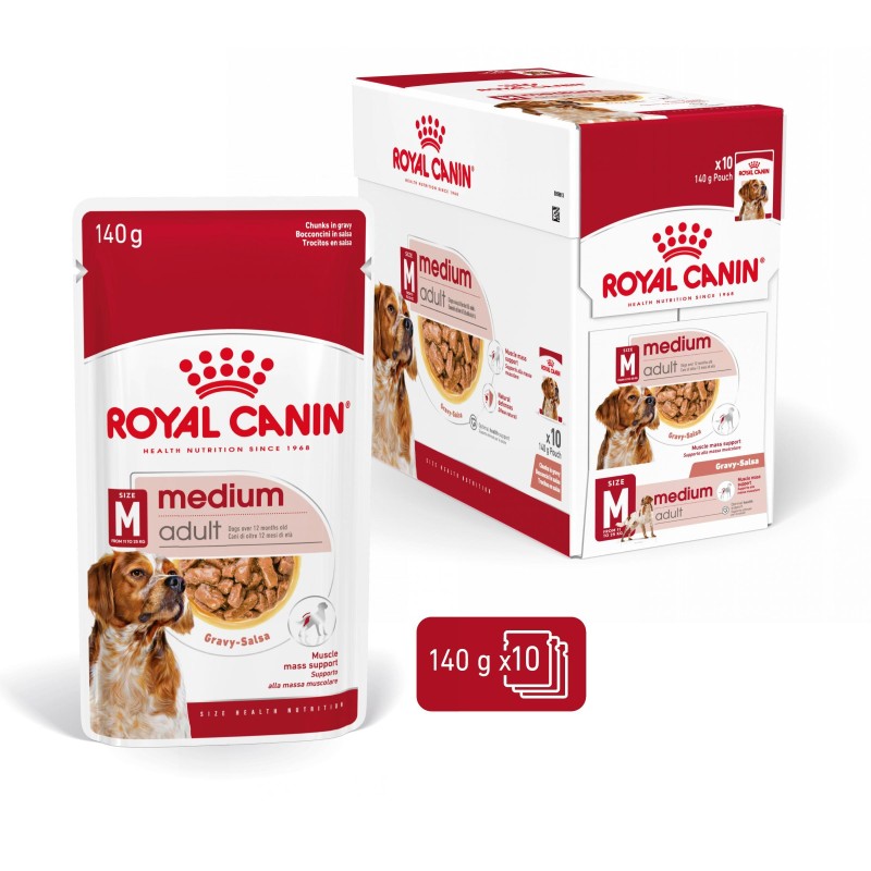 Royal Canin Medium Adult - Alimento em molho para cão de porte médio