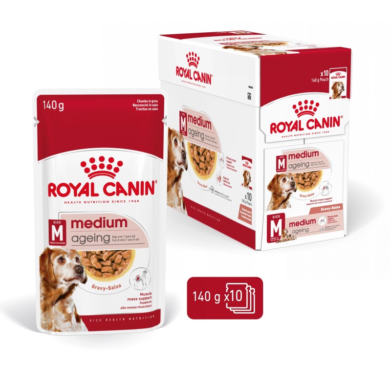 Royal Canin Medium Ageing 10+ - Alimento em molho para cão de porte médio com mais de 10 anos