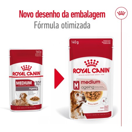 Royal Canin Medium Ageing 10+ - Alimento em molho para cão de porte médio com mais de 10 anos