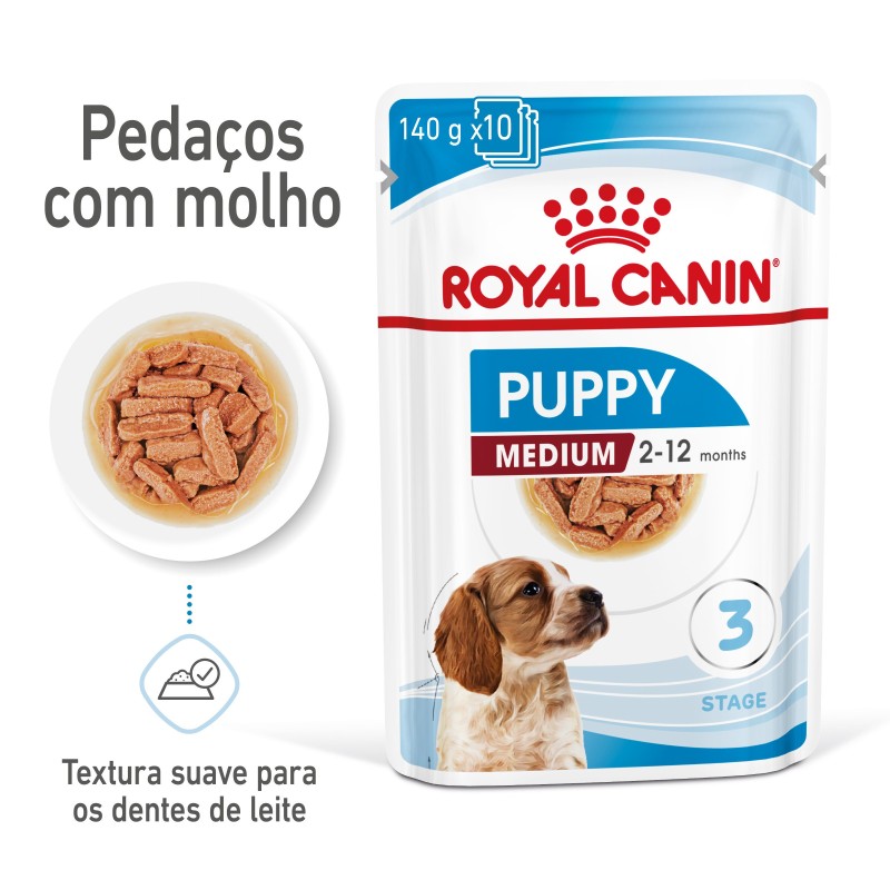 Royal Canin Puppy Medium - Alimento em molho para cachorro de porte médio