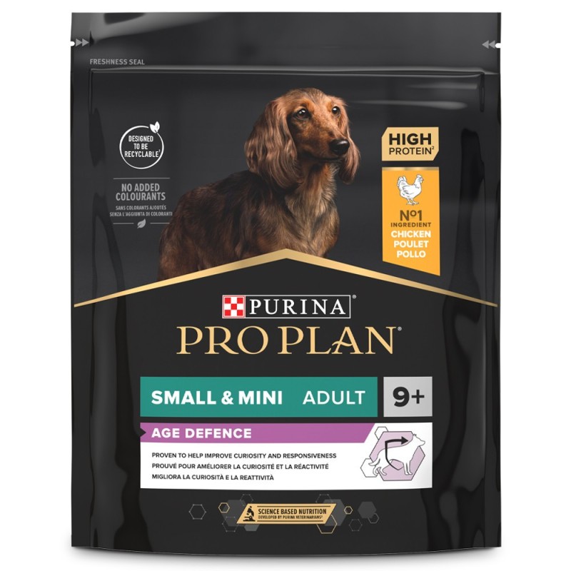 Pro Plan Age Defence Small & Mini 9+ - Ração seca para cão pequeno sénior - Frango