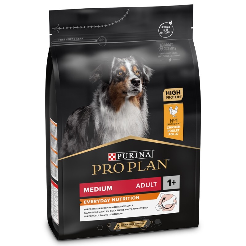 Pro Plan Everyday Nutrition Medium - Ração seca para cão adulto médio - Frango