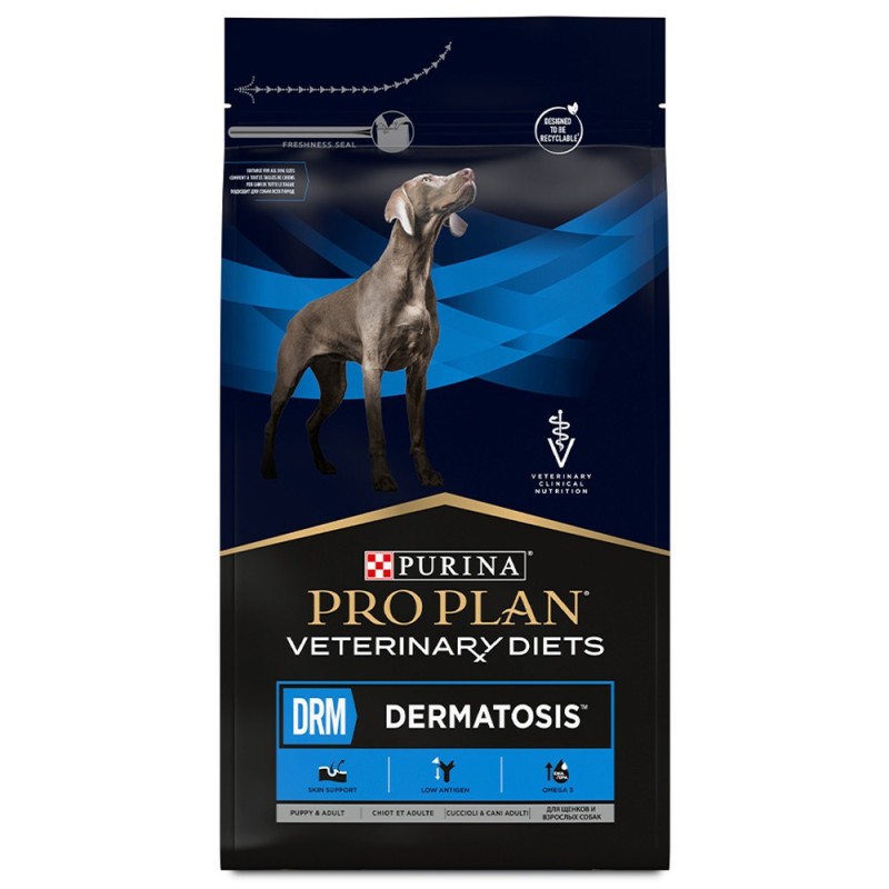 Pro Plan VD DRM Dermatosis - Ração seca para cão com dermatose ou queda de pelo excessiva