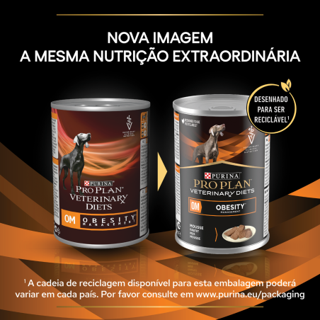 Pro Plan VD OM Obesity Management - Alimento em patê para cão com excesso de peso