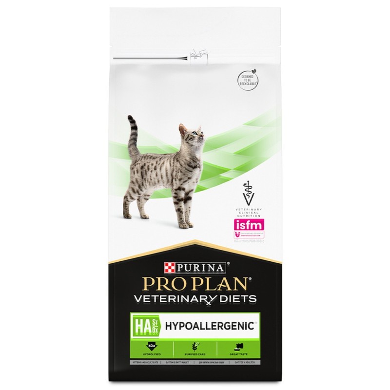 Pro Plan VD HA Hypoallergenic - Ração seca para gato com alergias