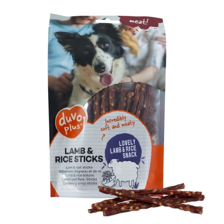 Sticks de cordeiro e arroz para cão - Duvo Plus