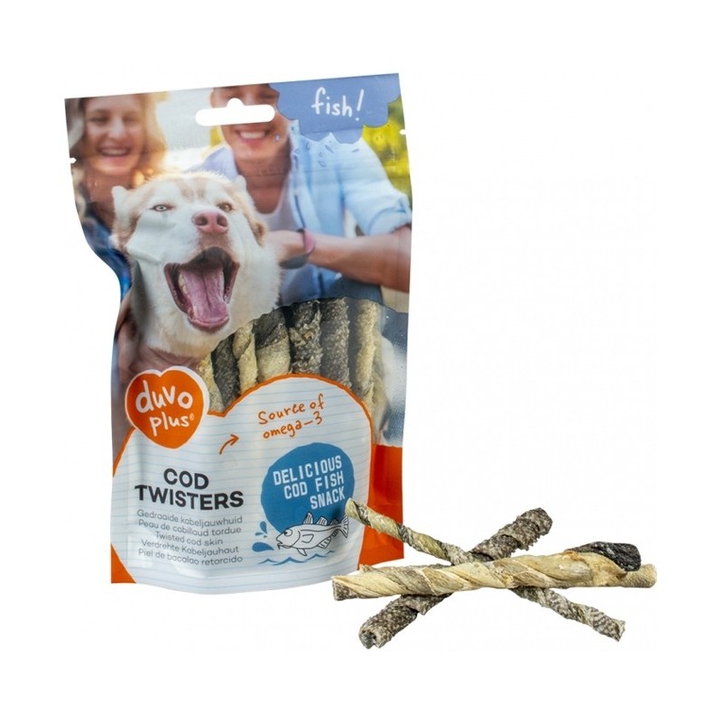 Duvo Plus Twisters de bacalhau para cão