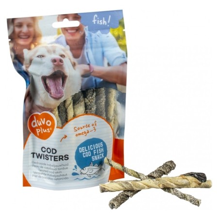 Duvo Plus Twisters de bacalhau para cão