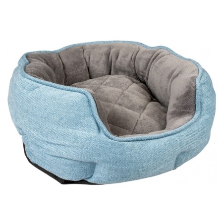 Duvo Plus Cama oval para cão Tweed Sky