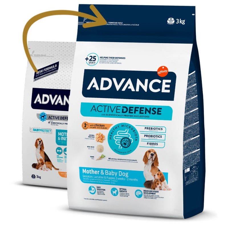 Advance Mother Dog & Inicial - Ração seca para cadela gestante/lactante e cachorro - Frango e arroz