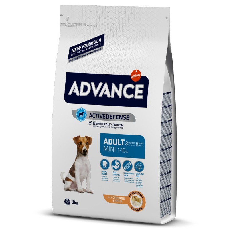 Advance Adult Mini - Ração seca para cão pequeno - Frango e arroz