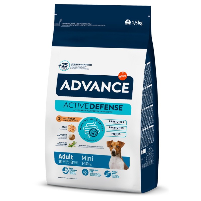Advance Adult Mini - Ração seca para cão pequeno - Frango e arroz