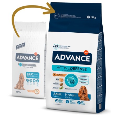 Advance Adult Medium - Ração seca para cão médio - Frango e arroz