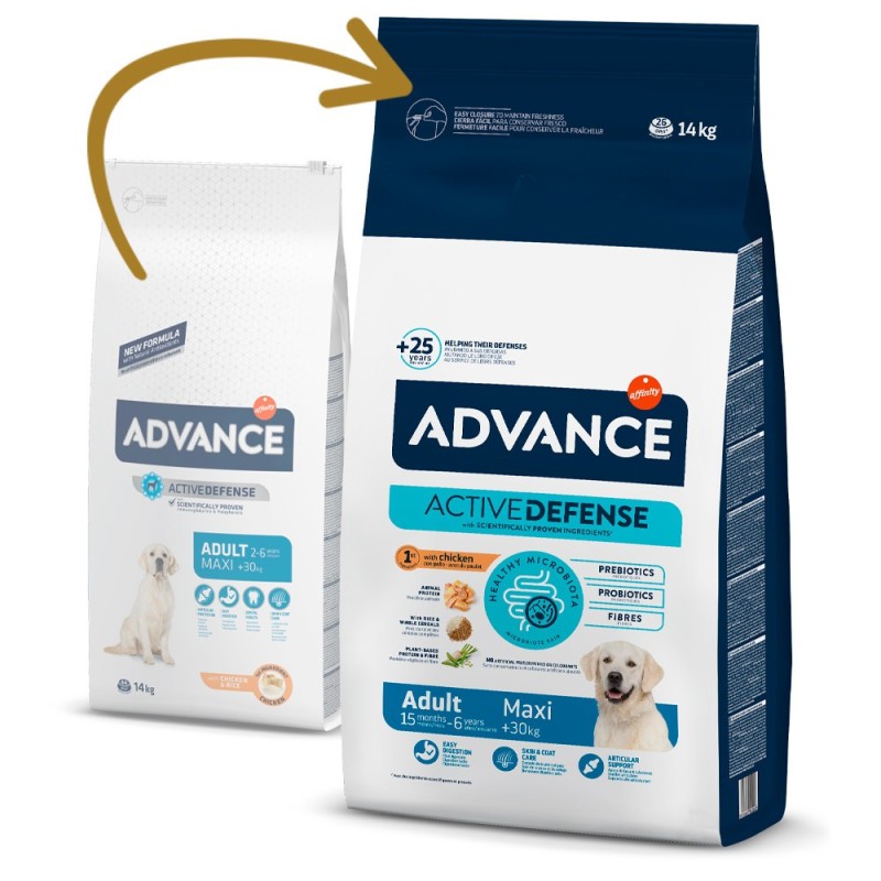 Advance Adult Maxi - Ração seca para cão grande - Frango e arroz