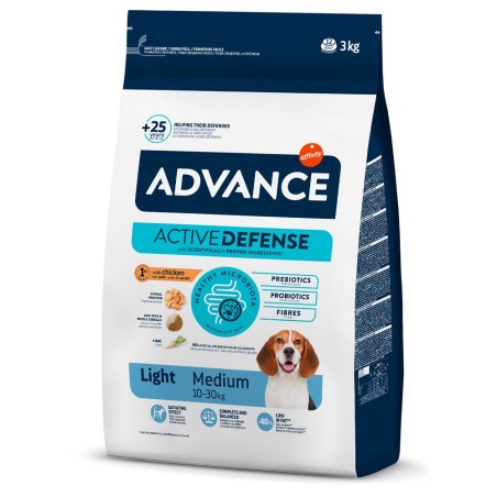 Advance Light Medium - Ração seca para cão adulto médio para controlo do peso - Frango e arroz