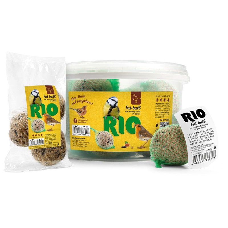 Bolas de gordura para aves - RIO