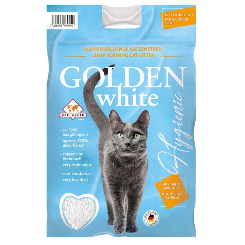 Golden White Areia para gato