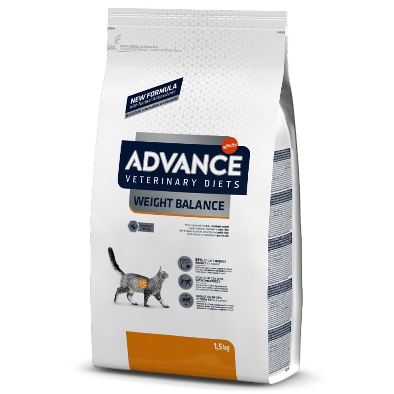 Advance VET Weight Balance - Ração seca para gato adulto com excesso de peso