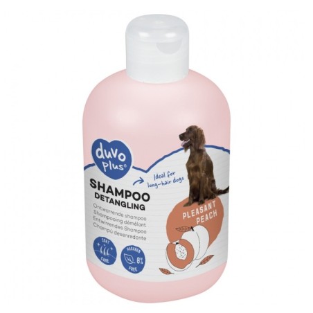 Champô desembaraçador de pêssego para cães - Duvo Plus