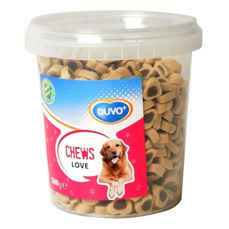 Snacks em forma de coração para cães - Duvo Plus Chews Love