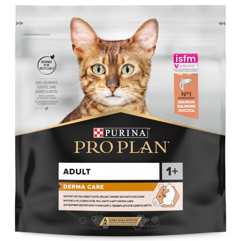 Pro Plan Derma Care - Ração seca para gato com pele sensível - Salmão