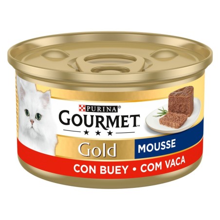 Gourmet Gold Mousse para gato - Vaca