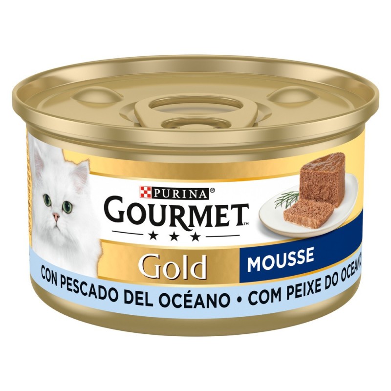 Gourmet Gold Mousse para gato - Peixe do oceano