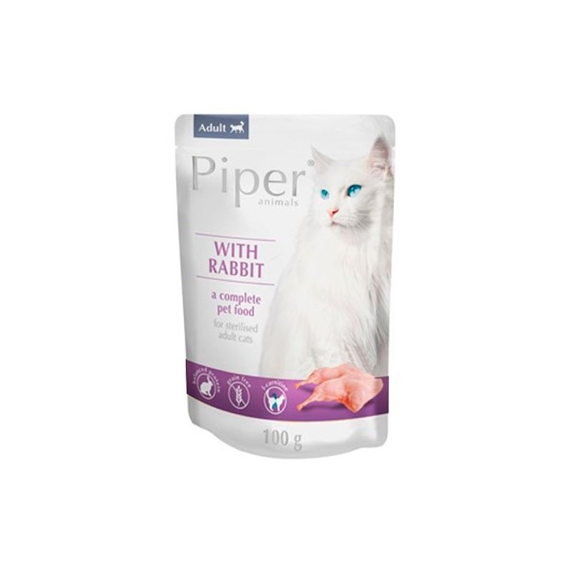 Piper - Alimento em patê para gato adulto - Coelho