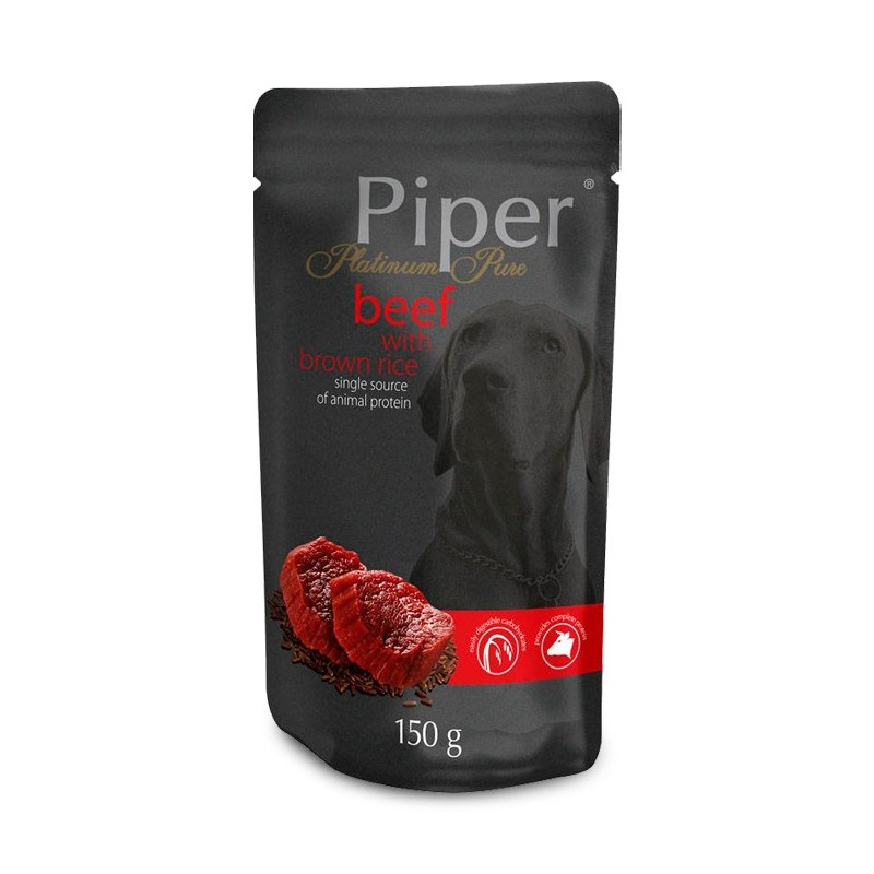 Piper Platinum Pure - Alimento em patê para cão adulto - Vaca com arroz integral