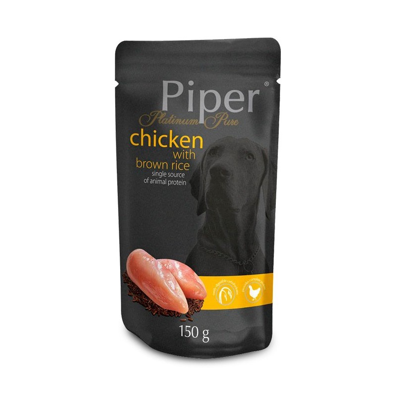 Piper Platinum Pure - Alimento em patê para cão adulto - Frango com arroz integral