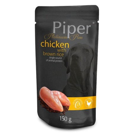 Piper Platinum Pure - Alimento em patê para cão adulto - Frango com arroz integral