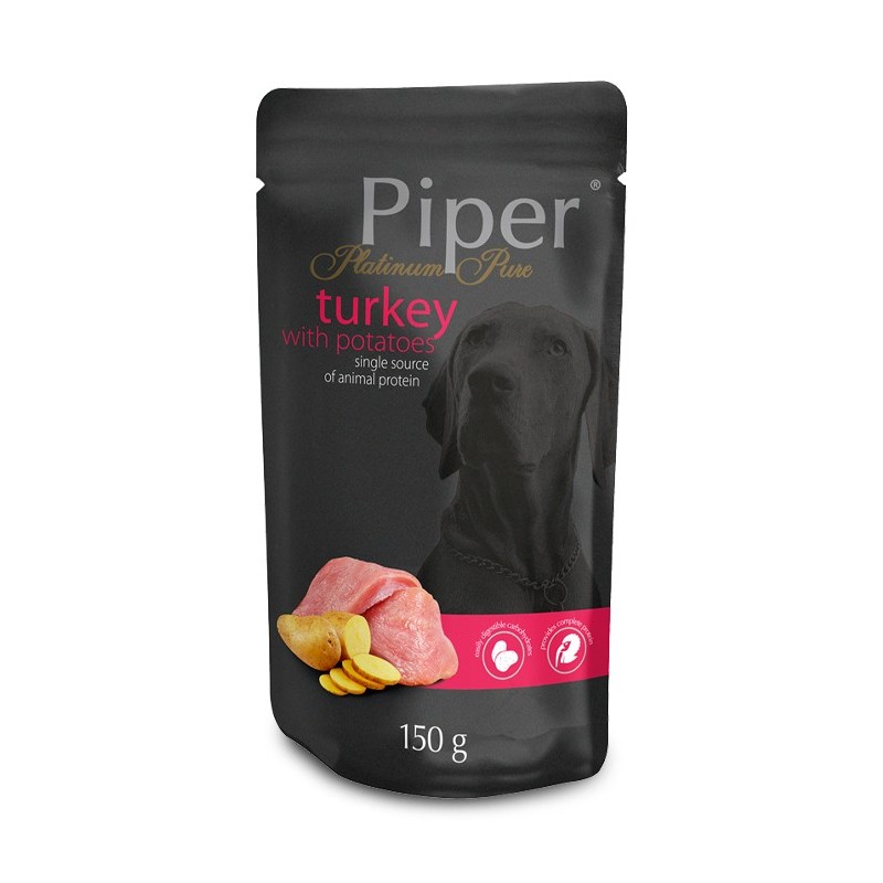 Piper Platinum Pure - Alimento em patê para cão adulto - Peru com batata