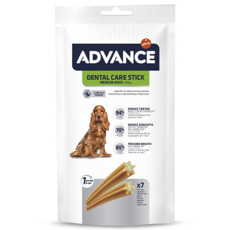 Advance Dental Care Stick Medium/Maxi - Snacks para o cuidado dentário para cães