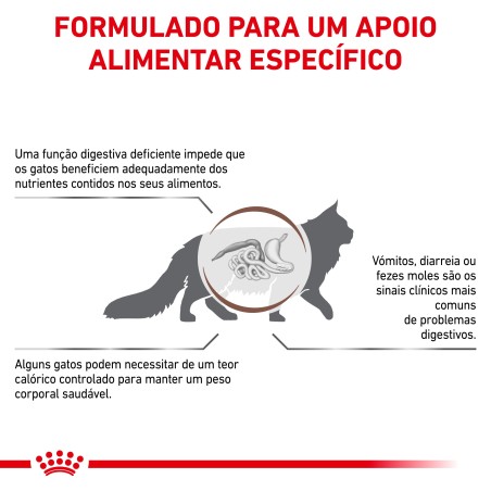 Royal Canin VET Gastrointestinal Moderate Calorie - Ração seca para gato adulto com problemas digestivos