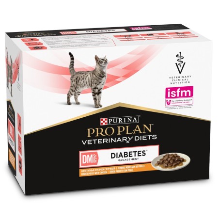 Pro Plan VD DM Diabetes Management - Alimento em molho para gato com diabetes