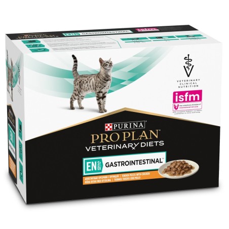 Pro Plan VD EN Gastrointestinal - Alimento em molho para gato com distúrbios digestivos - Frango