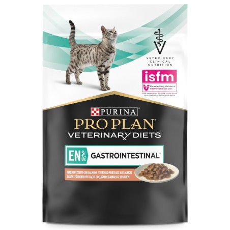 Pro Plan VD EN Gastrointestinal - Alimento em molho para gato com distúrbios digestivos - Salmão