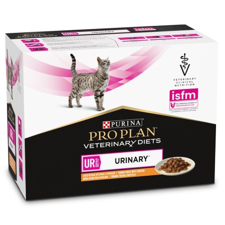 Pro Plan VD UR Urinary - Alimento em molho para gato com problemas urinários - Frango