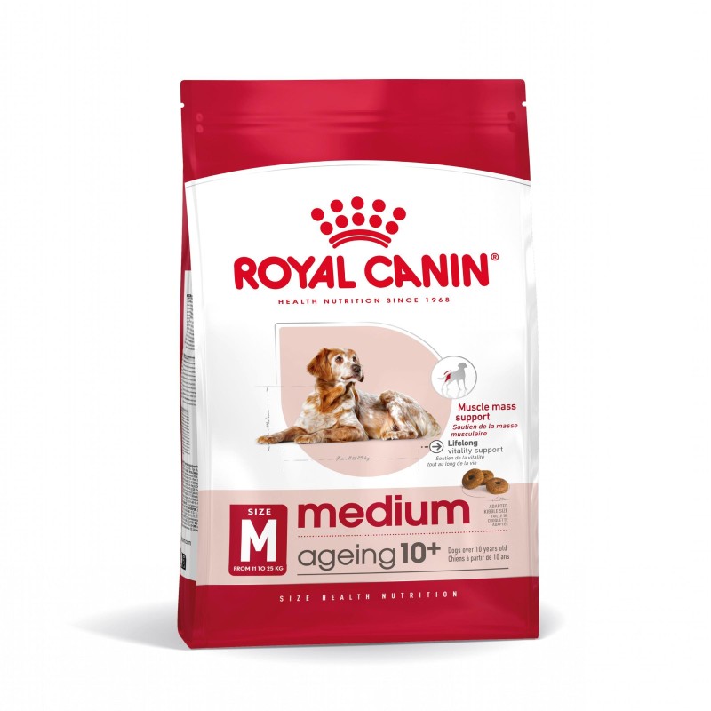 Royal Canin Medium Ageing 10+  - Ração seca para cão sénior de porte médio com mais de 10 anos