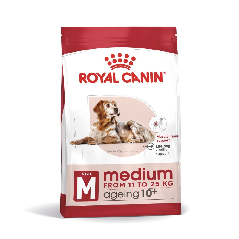 Royal Canin Medium Ageing 10+  - Ração seca para cão sénior de porte médio com mais de 10 anos