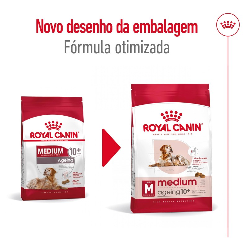 Royal Canin Medium Ageing 10+  - Ração seca para cão sénior de porte médio com mais de 10 anos