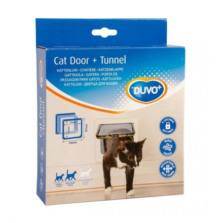 Duvo Plus Porta para Gato com Túnel