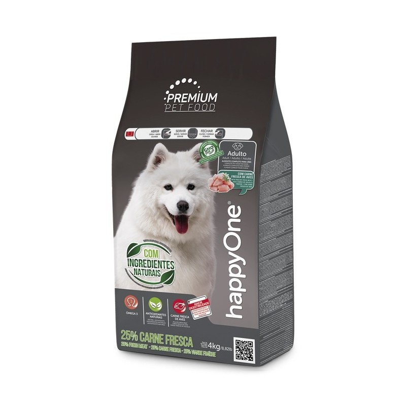 happyOne Premium - Ração seca para cão adulto - Aves