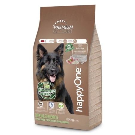 happyOne Premium Hipoalergénico - Ração seca para cão adulto com alergias - Borrego e arroz